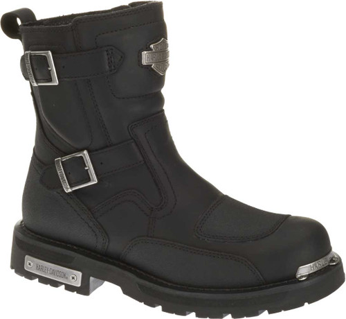 Harley-Davidson® Men's Manifold 7-Inch Black Leather Motorcycle Boots ...