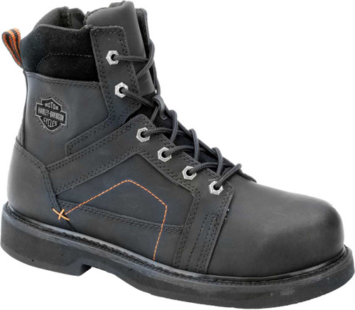 Harley-Davidson® Men's Pete Steel Toe 6.0-Inch Black Boots. Inside