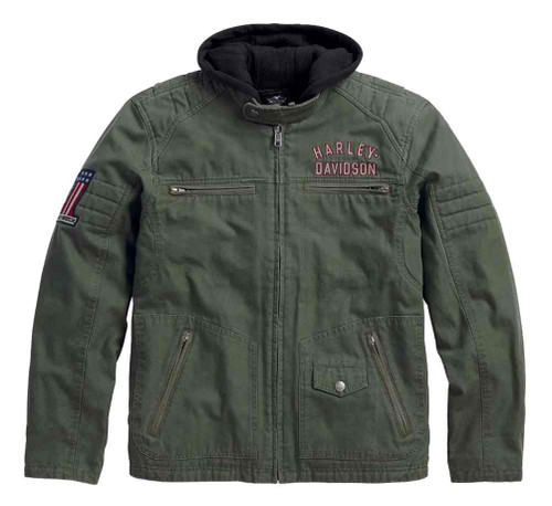 Harley-Davidson® Men's Casual Jacket, Long Way #1 3-IN-1, Green
