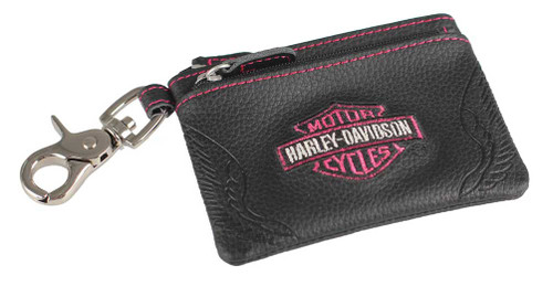 Harley-Davidson® Womens Rider Bar & Shield Coin Pouch Orange Leather  RD5581L-ORG