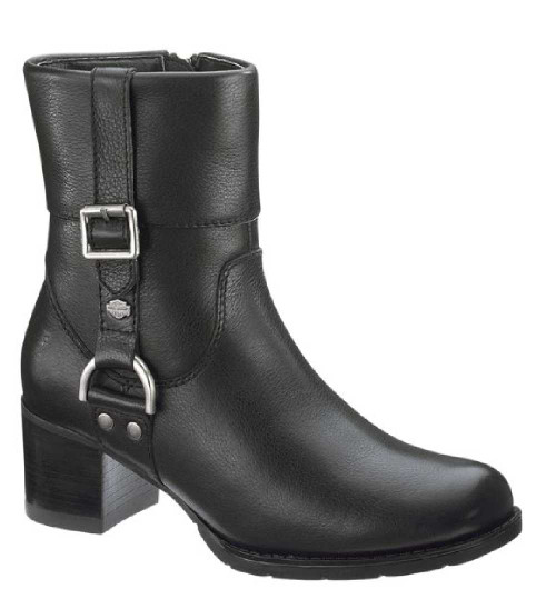 Harley-Davidson® Women's Sadie Casual Cuff Black 6-in Boots Inside