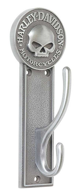Harley-Davidson® Willie G Skull Coat Hook, Antique Pewter Finish