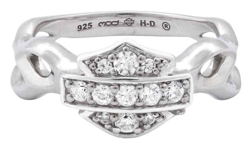 Harley-Davidson® Women's Ring, Inferior Flames Embellished