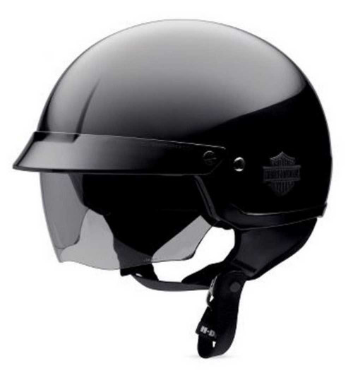 Harley-Davidson® Men's Bar & Shield Half Helmet With Sun Shield
