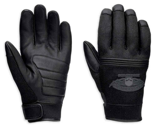 Harley-Davidson® Men's Winged Skull Full-Finger Leather
