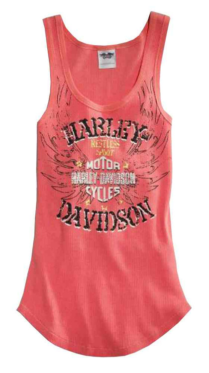 Harley-Davidson® Women's Tank Top, Restless Spirit B&S Winged