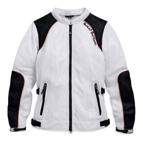 Harley-Davidson® Women's Cascade Mesh Functional Jacket, White