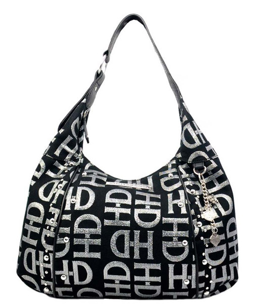 HOBO BAG LARGE - SILVER PLAIN