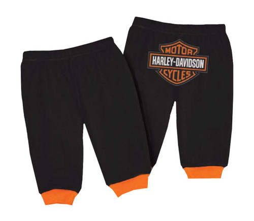 Harley-Davidson® Baby Boys' Interlock Bar & Shield Logo Pants, Black 4050601