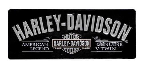 Harley-Davidson® V-Twin Bar & Shield Tin Sign 18 x 7-1/8 Black