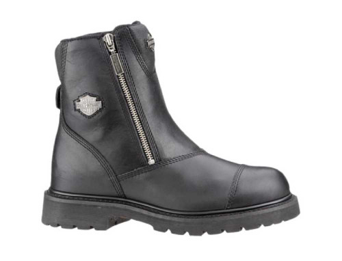 Harley-Davidson® Men's Interstate 6-Inch Twin Zip Black Boots
