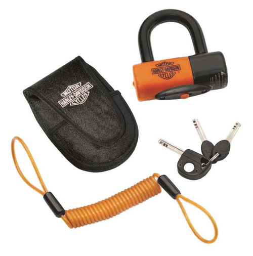 Harley-Davidson® Shackle Lock Kit, Secure Brake Disc or Sprocket Harley-Davidson® Shackle Lock Kit, Secure Brake Disc or Sprocket