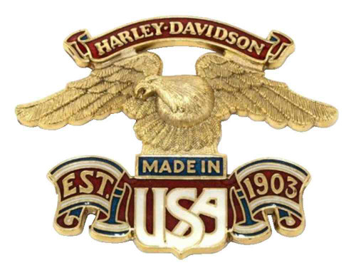 Harley-Davidson® Made in USA Eagle Self-Adhesive Medallion, 3 x 4