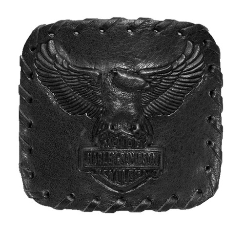 Harleton Buckle Harley-Davidson® Men's Matte Leather Embossed Eagle Belt Buckle, Black ...