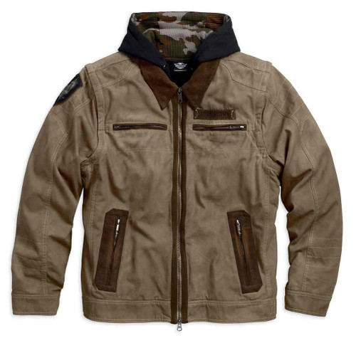 Harley Davidson スエード風ジャケット Harley-Davidson® Men's Hayden 5-IN-1 Work Wear Casual Jacket