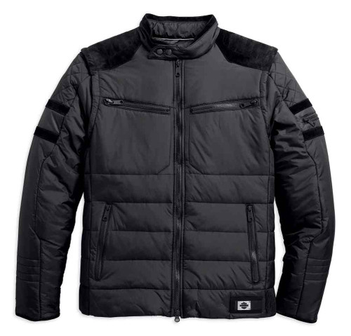 Harley-Davidson® Men's Burnside Avenue Convertible Jacket, Black