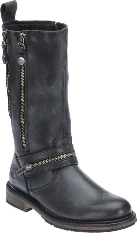 Harley-Davidson® Women's Sackett 10.75-In Leather Motorcycle Boots ...