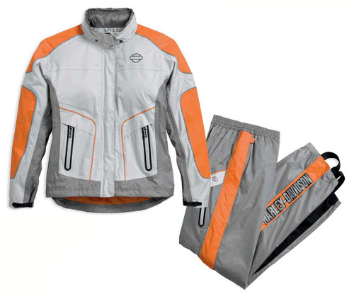 Fulmer Women's 452 Legacy Two-Piece Reflective Rain Suit - Black & Purple -  Wisconsin Harley-Davidson