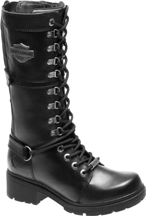 Harley-Davidson® Women's Harland 11-Inch Black Mid-Calf Motorcycle ...