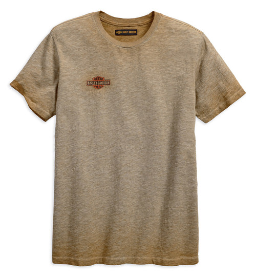Harley-Davidson® Men's Oak Leaf Slim Fit Short Sleeve Tee, Orange