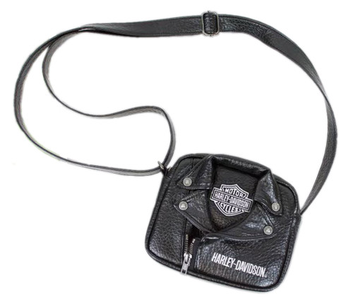希少✨Harley Davidson ショルダーバッグ レザー ロゴ金具 黒 7130762__1__58851.1769257784.