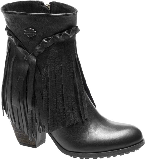 Harley-Davidson® Women's Retta Black or Tan 6-Inch Stacked Heel