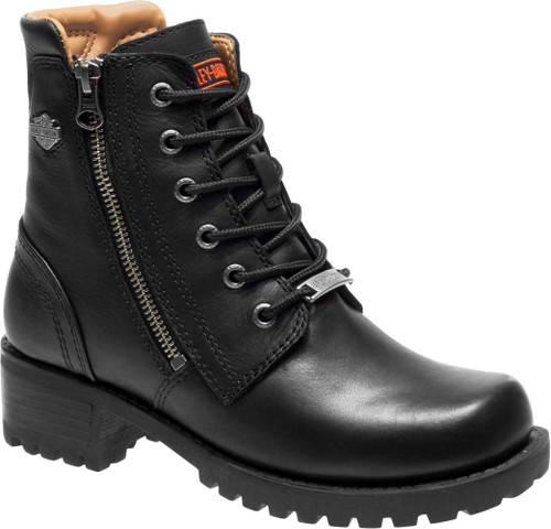 Harley-Davidson® Women's Asher 5.5-Inch Black Leather Motorcycle
