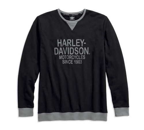 Harley-Davidson® Men's Crew Neck Fleece Long Sleeve Lounge Shirt