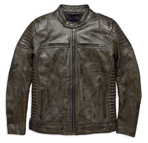 Harley-Davidson® Men's Hamilton Washed Genuine Leather Jacket