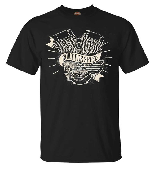 Harley-Davidson® Men's Distressed Motored Short Sleeve Crew T-Shirt ...