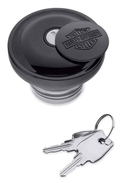 Harley-Davidson® Bar & Shield Logo Self-Locking Fuel Cap - Gloss