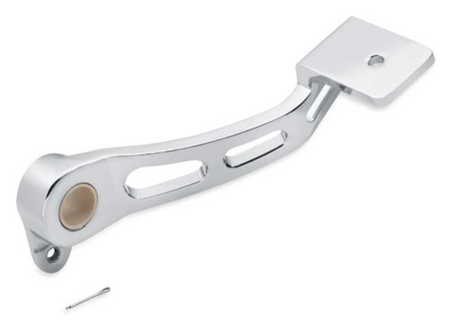 Harley-Davidson® Billet Style Rear Brake Lever- Chrome, Fits Dyna