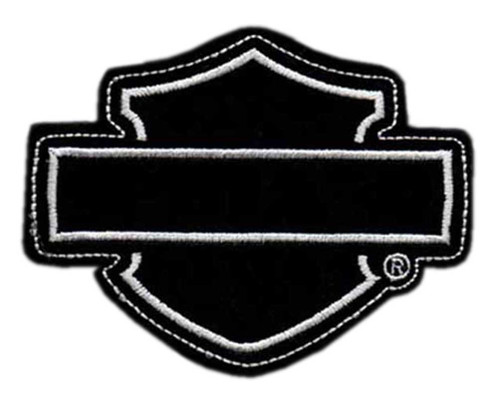 Harley-Davidson® Genuine Blank Bar & Shield Frayed Emblem Patch, 4 x 3  inches - Wisconsin Harley-Davidson