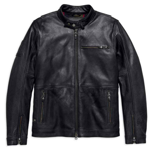 Harley-Davidson® Men's #1 Skull Slim Fit Leather Jacket