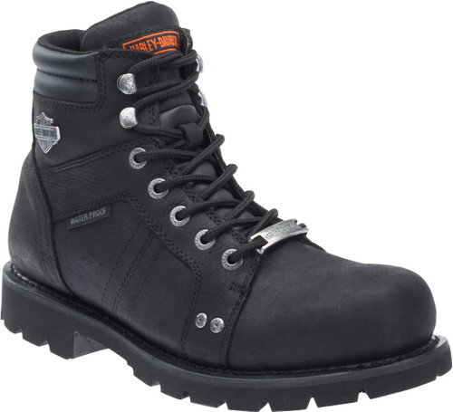 Harley-Davidson 黒 レザーブーツ 箱付き Harley-Davidson® Men's Prestwick Waterproof Black Motorcycle Boots