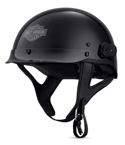 Harley Davidson Men s Boom Audio N01 Half Helmet Gloss Black 98316 18VX