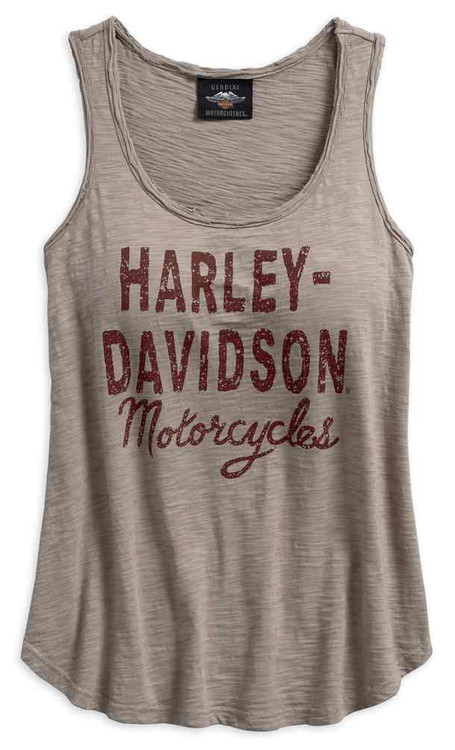 Harley-Davidson® Women's Distressed Jersey Slub Sleeveless Tank