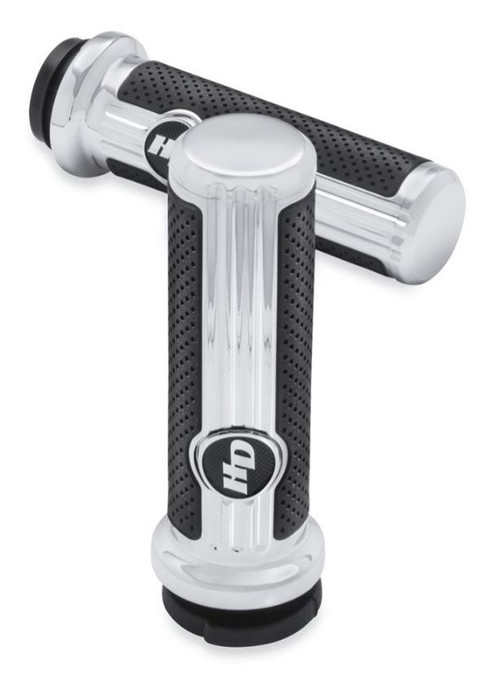 HarleyDavidson® Defiance Hand Grips Chrome Finish, MultiFit Item