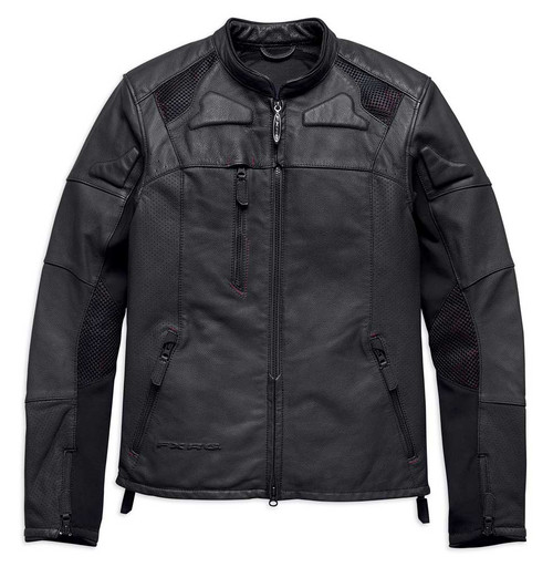 Harley-Davidson® Men's FXRG Perforated Slim Fit Leather Jacket