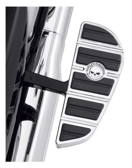 HarleyDavidson® Willie G Skull Passenger Footboard Insert Kit, Chrome