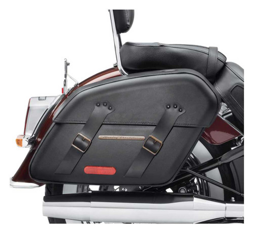 Harley Davidson 14Kエナメルピアス 専用ケース付き Harley-Davidson® Detachables Brass Trim Saddlebags, Fits