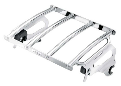 PBYMT Portaequipajes Desmontable De Dos Arribas, Color Negro, Compatible Con Harley Davidson Touring Street Glide Road King Electra Glide 2014 2023