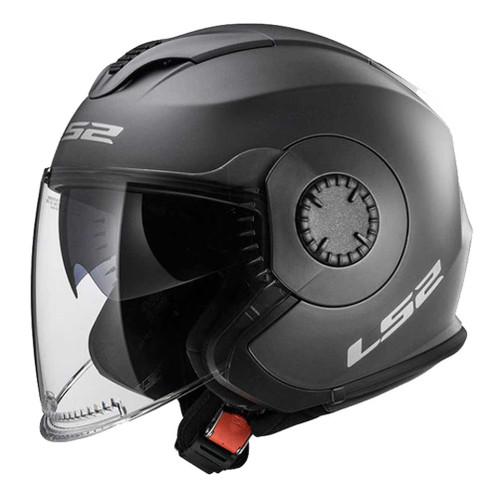 LS2 Helmets Open Face Verso Motorcycle Helmet - Solid Matte Titanium 570-103 LS2 Helmets Open Face Verso Motorcycle Helmet - Solid Matte Titanium 570-103