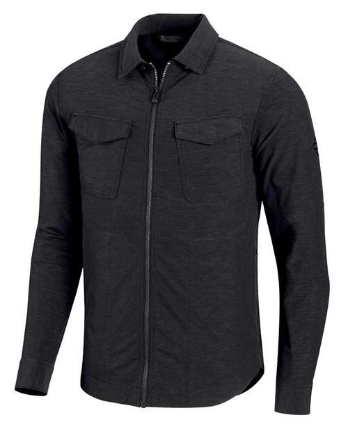 Harley-Davidson® Men's Zip-Front Stretch Slim Long Sleeve Shirt