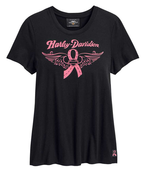 Harley-Davidson Women's Retro Outline Tee - Vintage Gas Tank Design 99106-20VW
