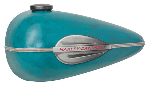 Harley-Davidson タンク 青　ショベルで使用 Harley-Davidson® Distressed Scale Model Gas Tank Metal Art, Blue