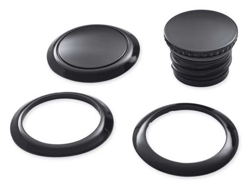 Flush-mount Fuel Cap And Left Side Tank Cap Kit Harley-Davidson® Flush-Mount Fuel Cap & Left Side Tank Cap Kit - Black