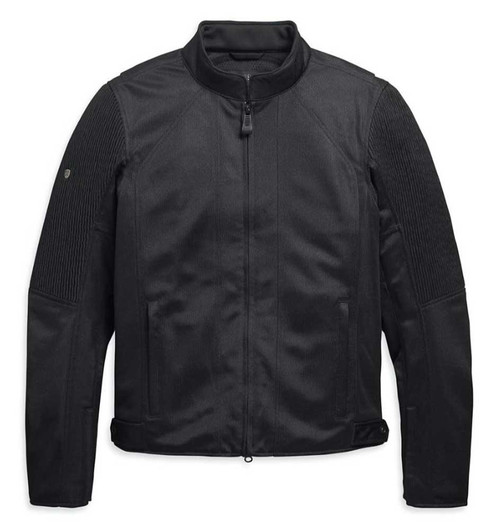 バイクウェア・装備 HARLEYDAVIDSON OZELLO MESH RIDING JACKET Harley-Davidson® Men's Ozello Slim Fit Mesh Riding Jacket, Black