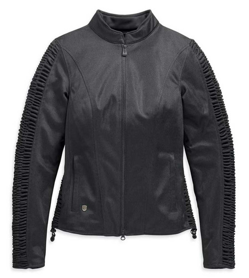 Ｌ　ハーレーダビッドソン ＭＩＬＥＳＴＯＮＥ　ＦＵＮＣＴＩＯＮ　ＪＡＣＫＥＴ Harley Davidson Men's Milestone Reflective Black Leather