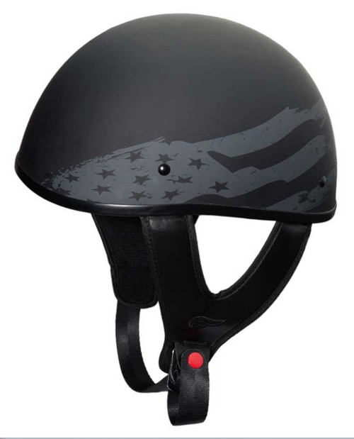 dot rebel flag shorty motorcycle helmet PYROTECT for Behind the Head Headsets Fulmer Powersports 301 Tac Pride